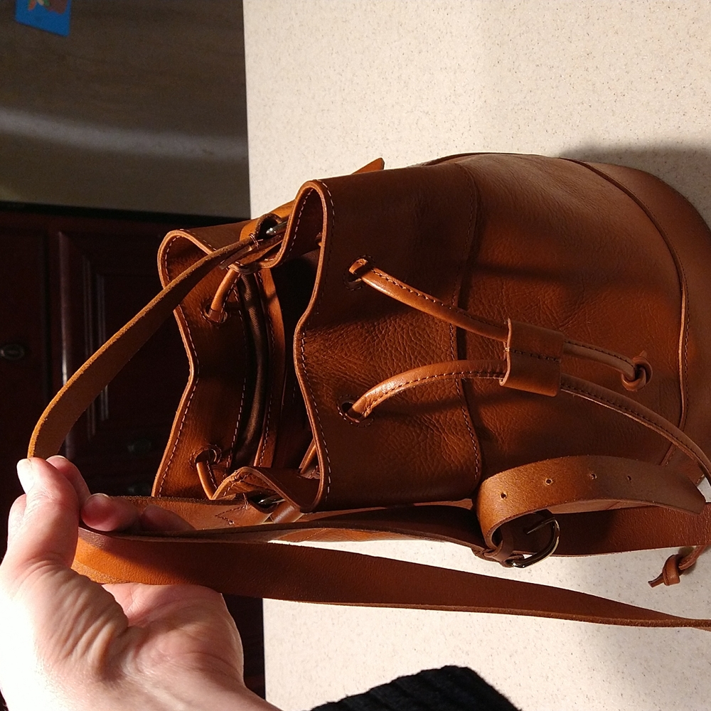 Time For Me 100% Leather Purse